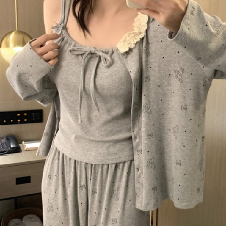 여성파자마 파자마 실내복여성 모달 여성홈웨어 편한잠옷 여름잠옷 겨울잠옷