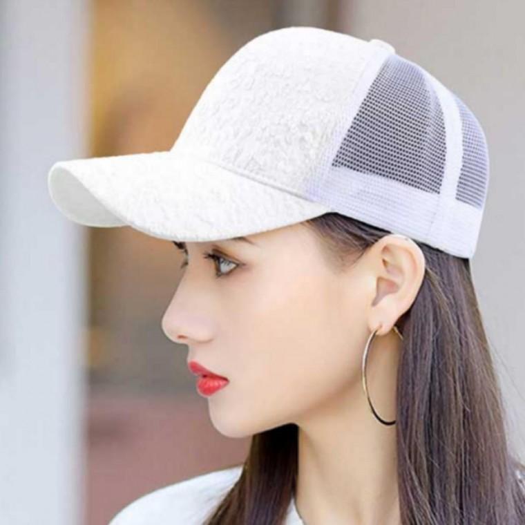 무드 패턴 여름 야구 볼캡 메쉬 모자 여성 포인트 플라워 여리여리 코디 원픽