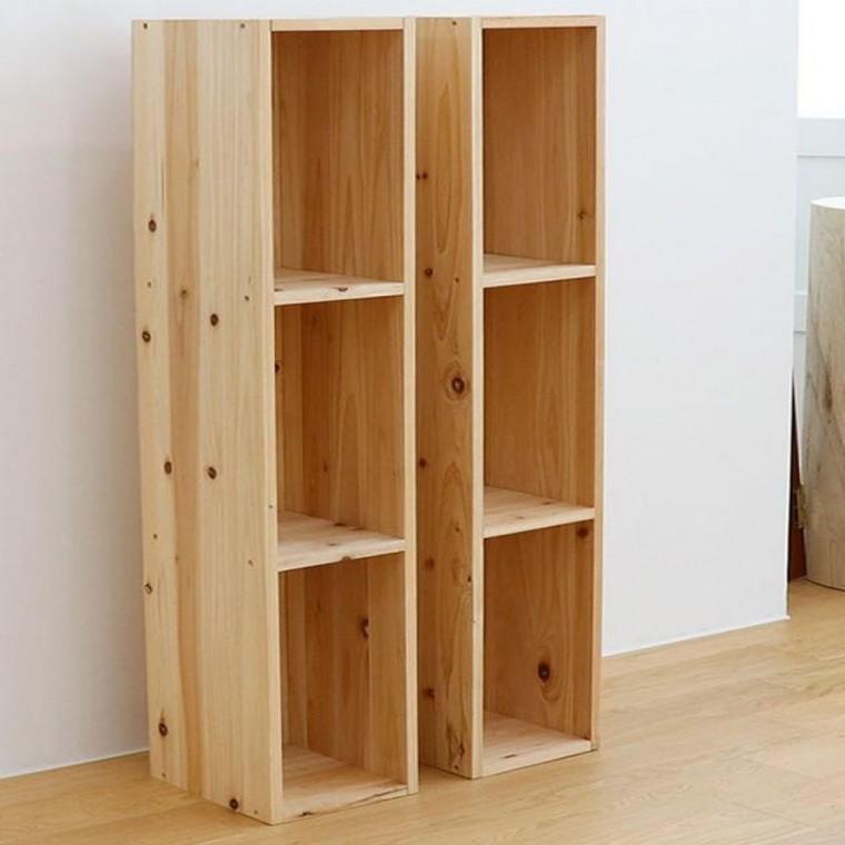 고급 삼나무슬림 DIY 3단책장