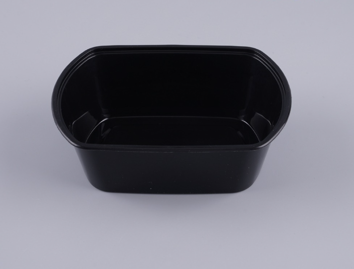 [TONG] W-21373 파스타 샐러드용기 (680ml/블랙) 300개 세트 [BR]