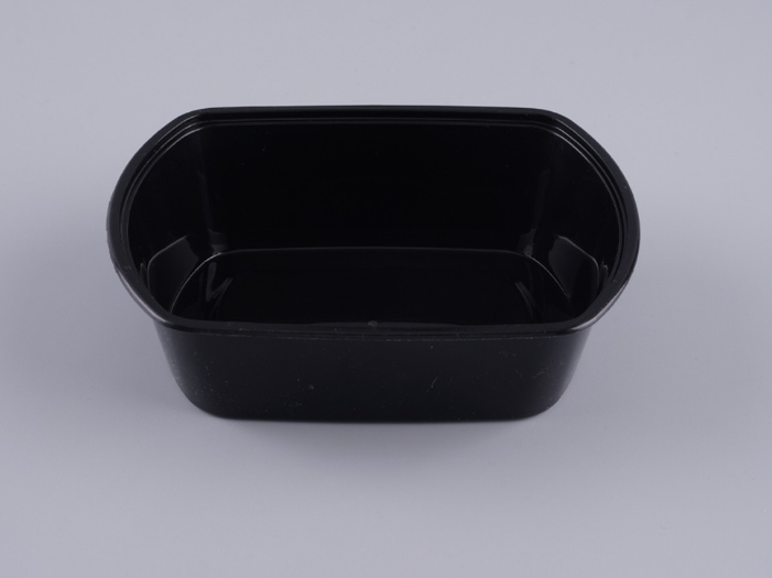 [TONG] W-21372 파스타 샐러드용기 (590ml/블랙) 300개 세트 [BR]