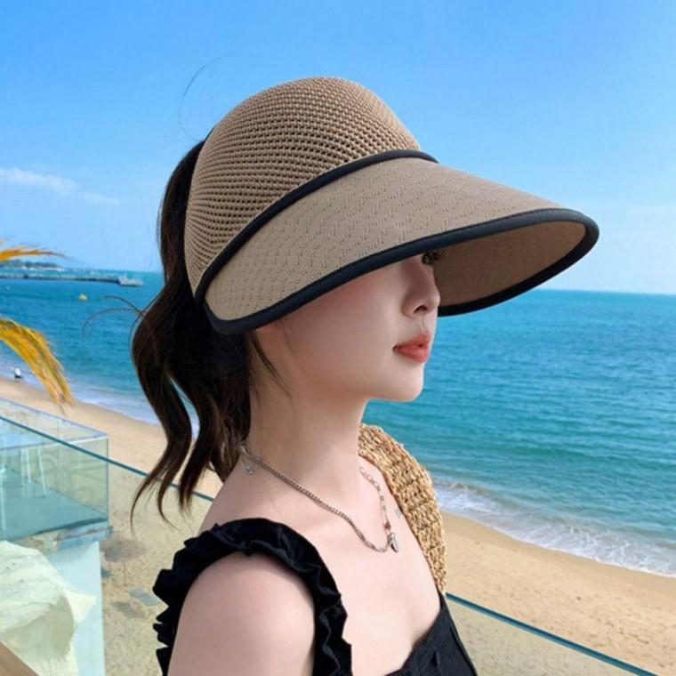 30대 40 여자 여름 외출 휴가 패션 와이드 선캡 모자 양면 리버서블 여성 벙거지