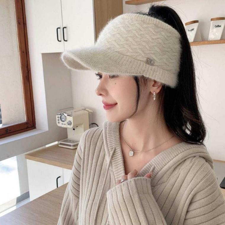 여성 방한 니트 썬캡 모자 겨울 골프 여자 여름 방한모자 병거지