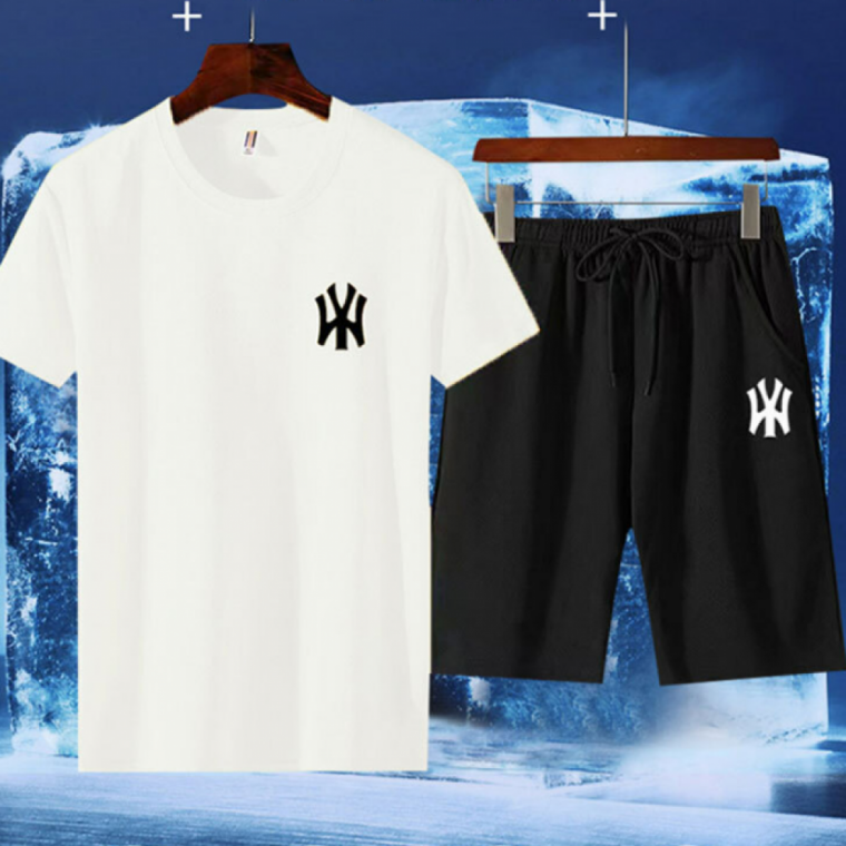 운동복 셋업 YW 커플 세트 짐웨어 반팔 여름