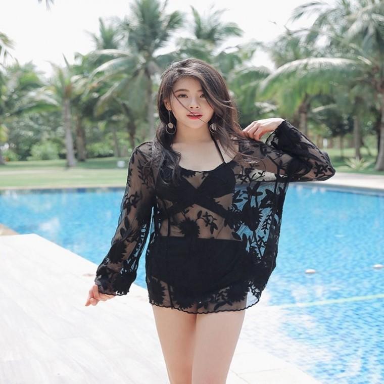 여성 커버업 그물 비치웨어 여성비치웨어 바캉스 수영복원피스 여름