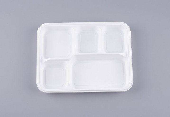 [TONG] SZ-058 도시락 용기 5칸 (500ml/백색) 120개 세트 [BR]