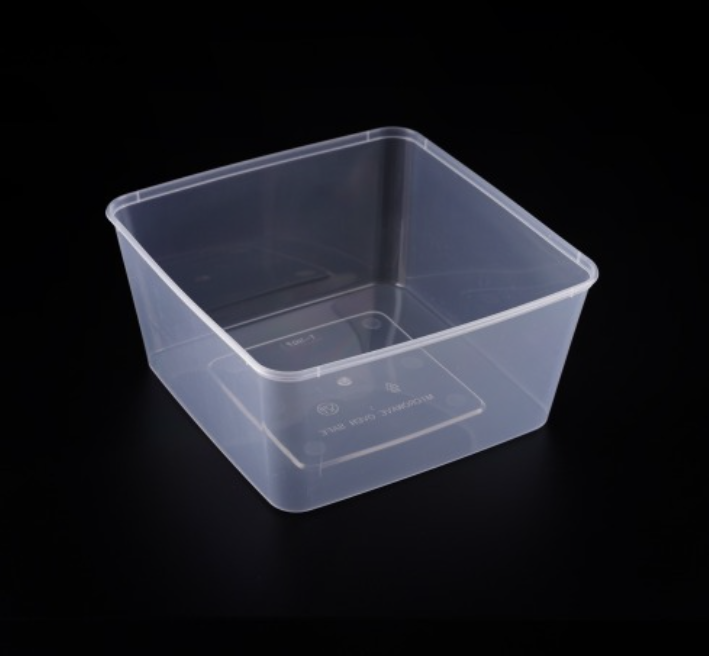 [TONG] T-SQ 7 사각용기 (3000ml/투명) 180개 세트 [BR]