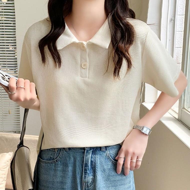 시원한 여름티 여성 캐주얼 캐주얼룩 여자티 꾸안꾸 카리티 반팔티 데일리