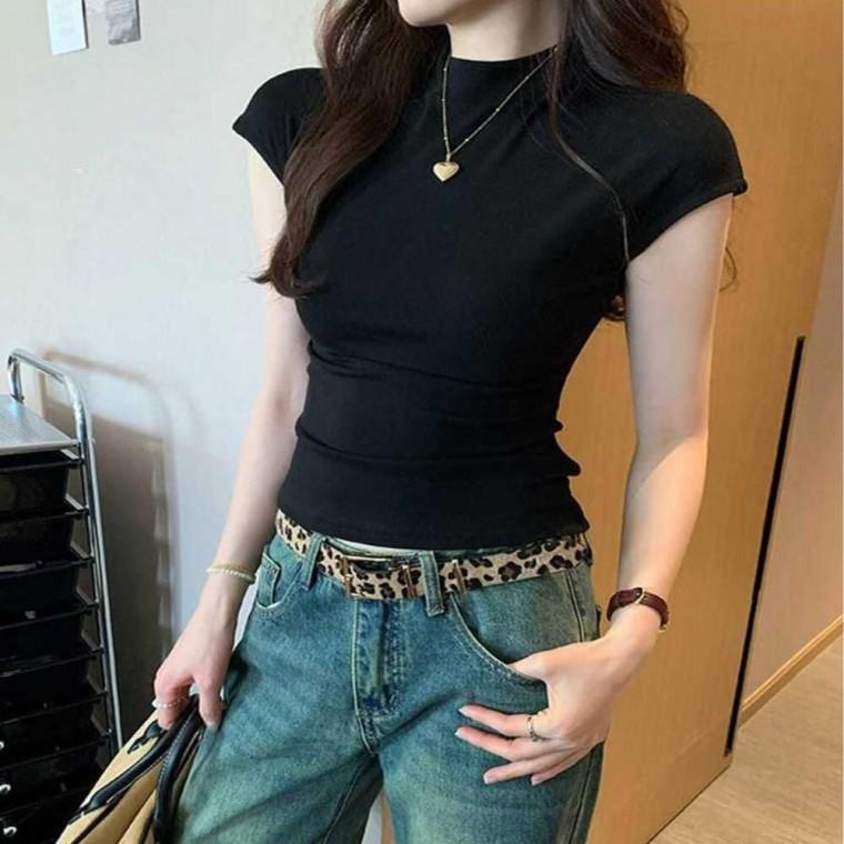 반팔티셔츠 여름반팔 코디하기편한 얇은긴팔티셔츠 여성티셔츠 여성반팔티셔츠