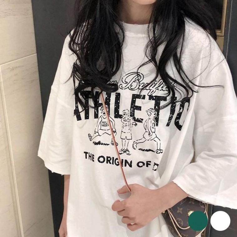 여자반팔티 티셔츠 여름반팔 오버핏 빈티지 여성티셔츠 빅사이즈반팔티