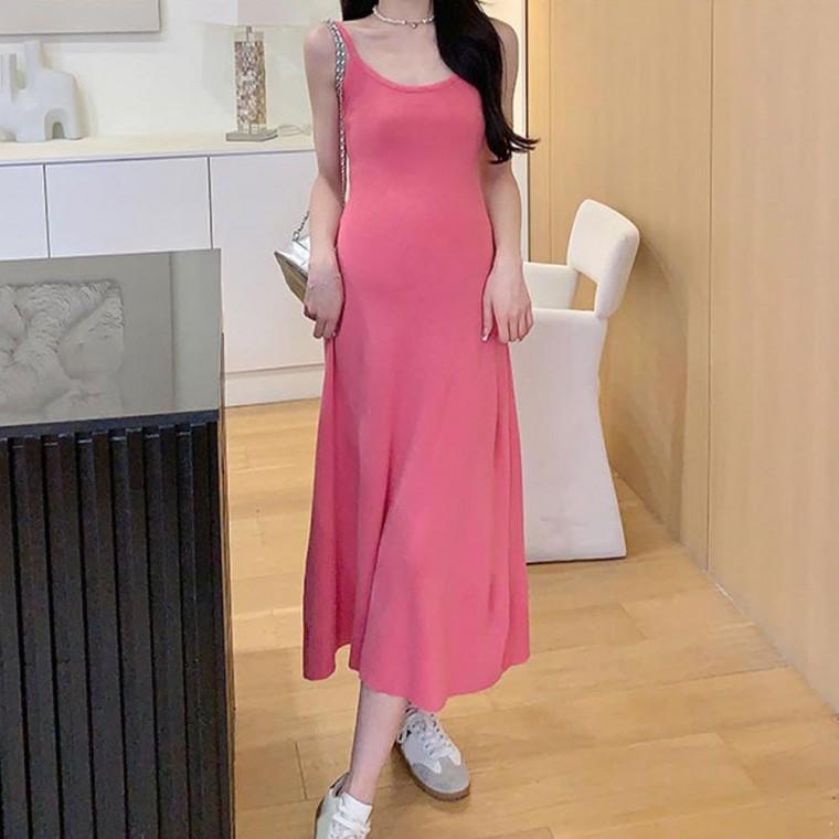 여행 바캉스룩 여성 여름휴가 민소매 베이직끈 비치룩 끈 끈나시 나시