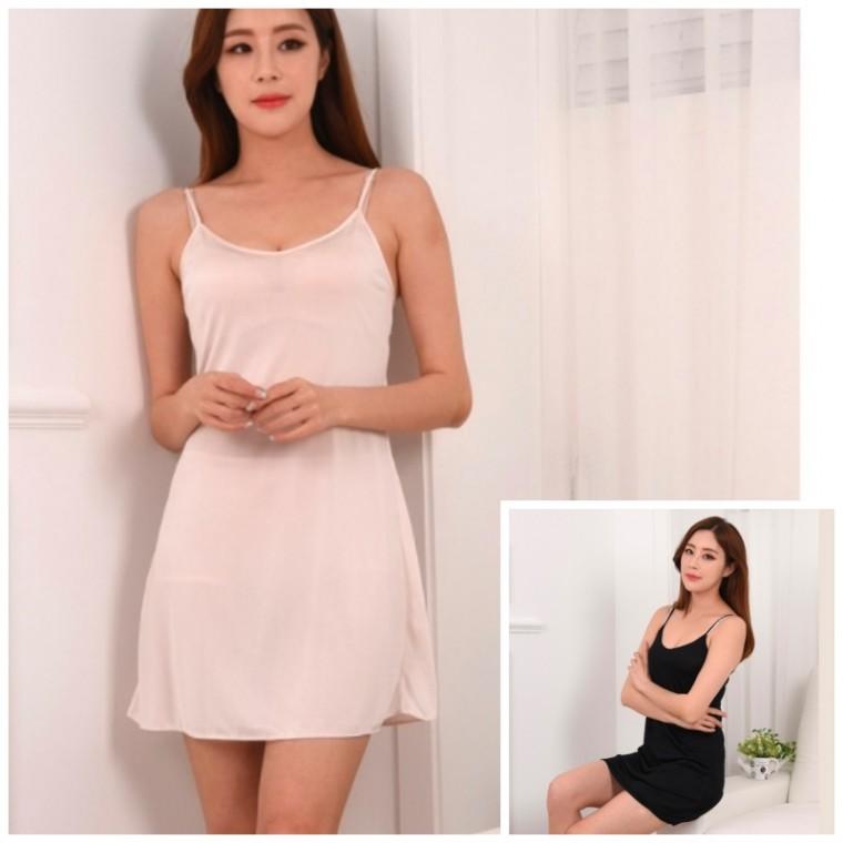 인견슬립 원피스이너슬립 여성슬립 끈조절슬립 여름홈웨어 여자슬립