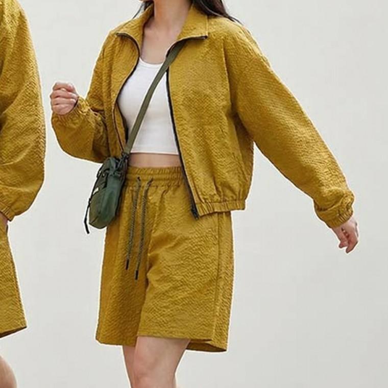 여자 여성 긴팔 재킷 점퍼 바람막이 기본 베이직 데일리 캐주얼 컬러 무지 반바지 밴딩 바지 팬츠 봄 여름