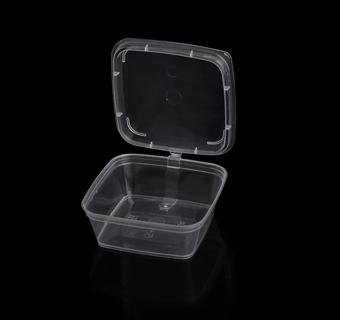 [TONG] PP소재 원터치 사각용기 GJ20040 (투명/PP/120ml) 1000개 세트 [BR]