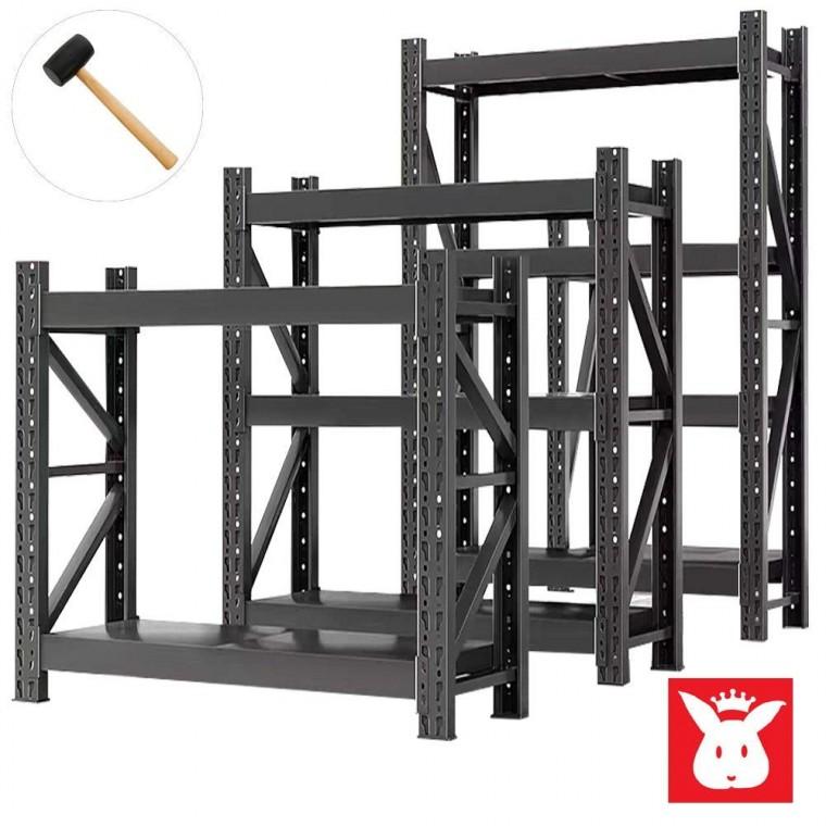 토토랙 3단선반 가로1미터X높이150cm 팬트리 철제선반 다용도실 앵글 랙 틈새 베란다 무볼트 선반장 조립식