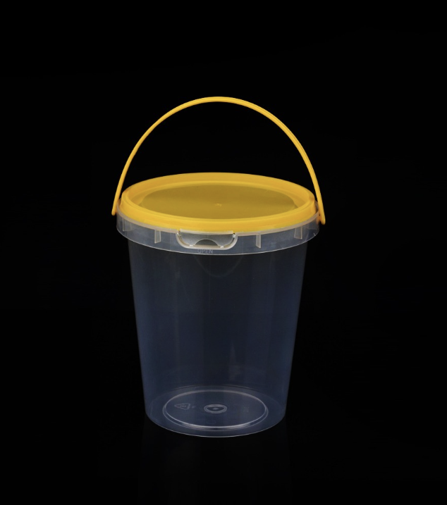 [TONG] PP소재 손잡이 잠금용기 E-3102 SET (노랑/PP/1000ml) 100개 세트 [BR]