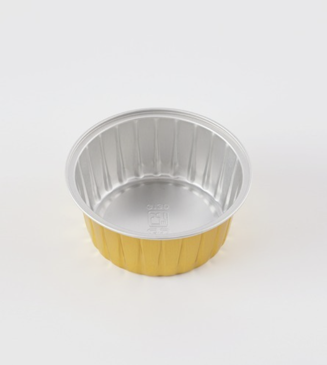 [TONG] 원형 알루미늄 용기 G130 (알루미늄/130ml/골드) 2000개 [BR]
