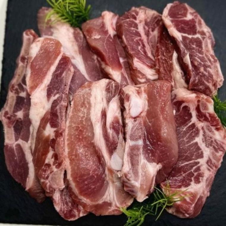 국내산 돼지갈비 생갈비 3kg 바비큐파티 캠핑 야외