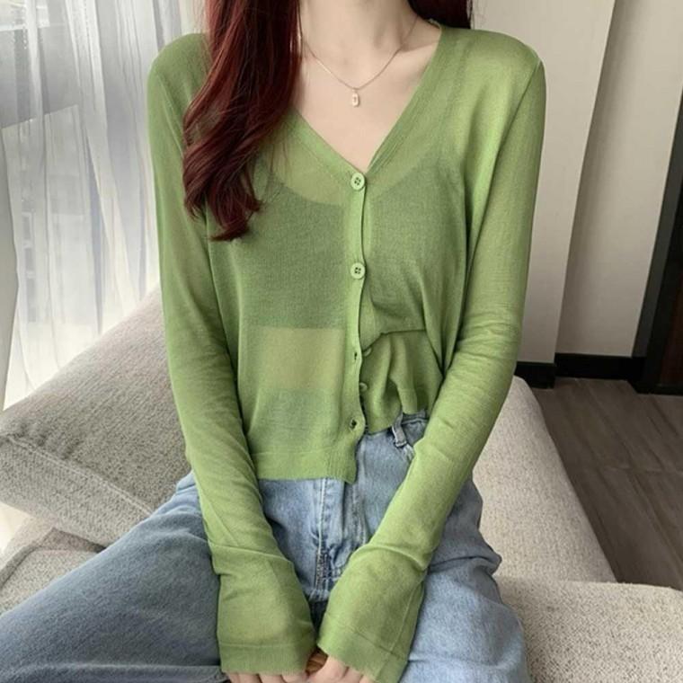 여자 여름 비치 웨어 가디건 사무실 코디 비치 용 니트 외투 웨어 썸머 여자 수영복 얇은