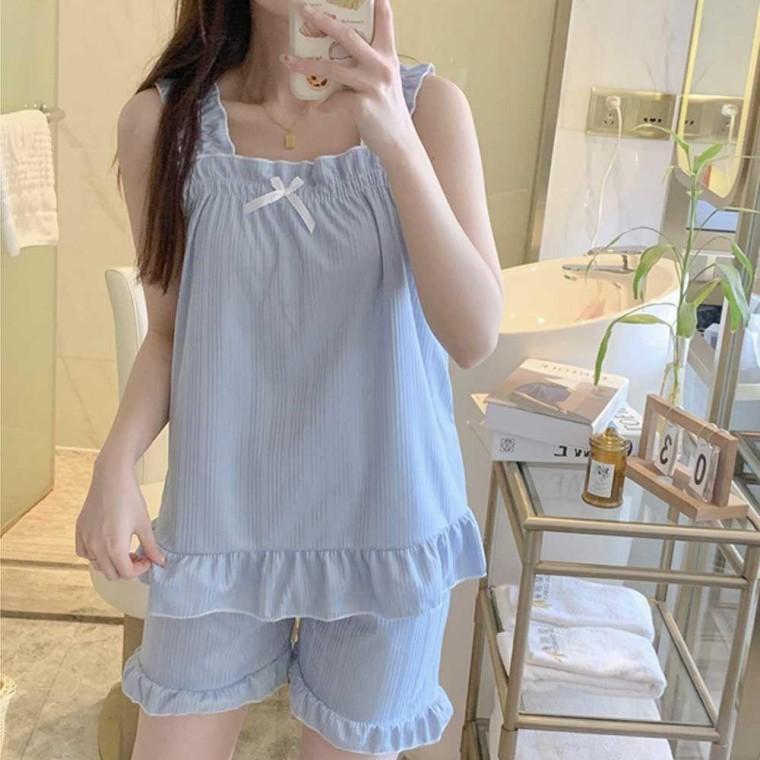 홈웨어잠옷쇼핑몰 홈웨어 코디 반바지 여자 여름 세트 예쁜 잠옷 여자잠옷세트예쁜잠옷 나시