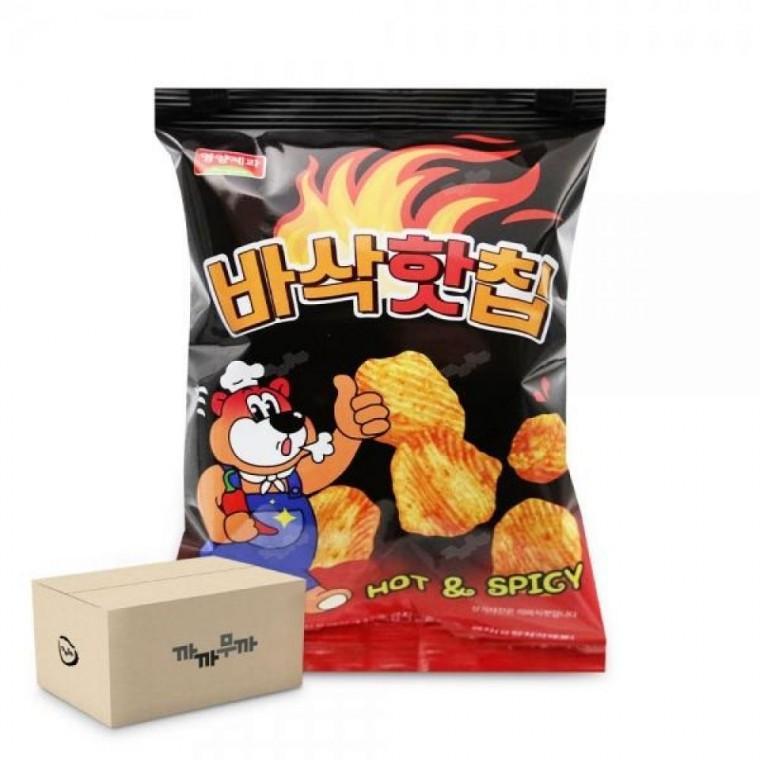 바삭 감자핫칩 40봉입 매콤한 탕비실 간식