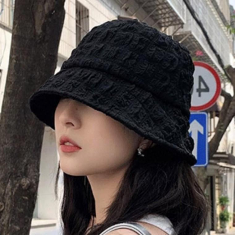 2컬러 벙거지 엠보 여자 여성 2컬러모자 여름모자 엠보모자 버킷햇