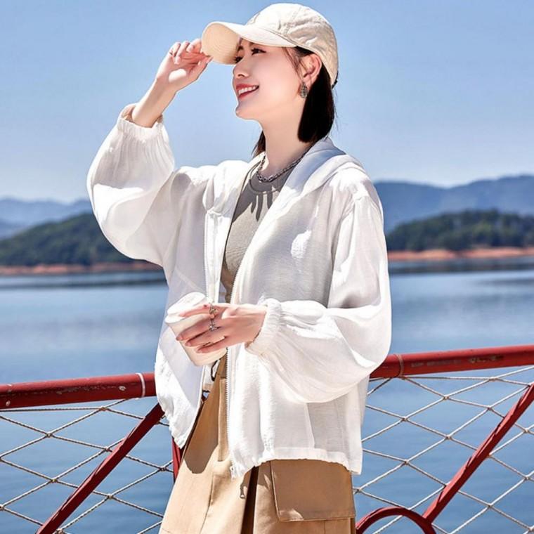 후드점퍼 여성간절기점퍼 여자여름바람막이