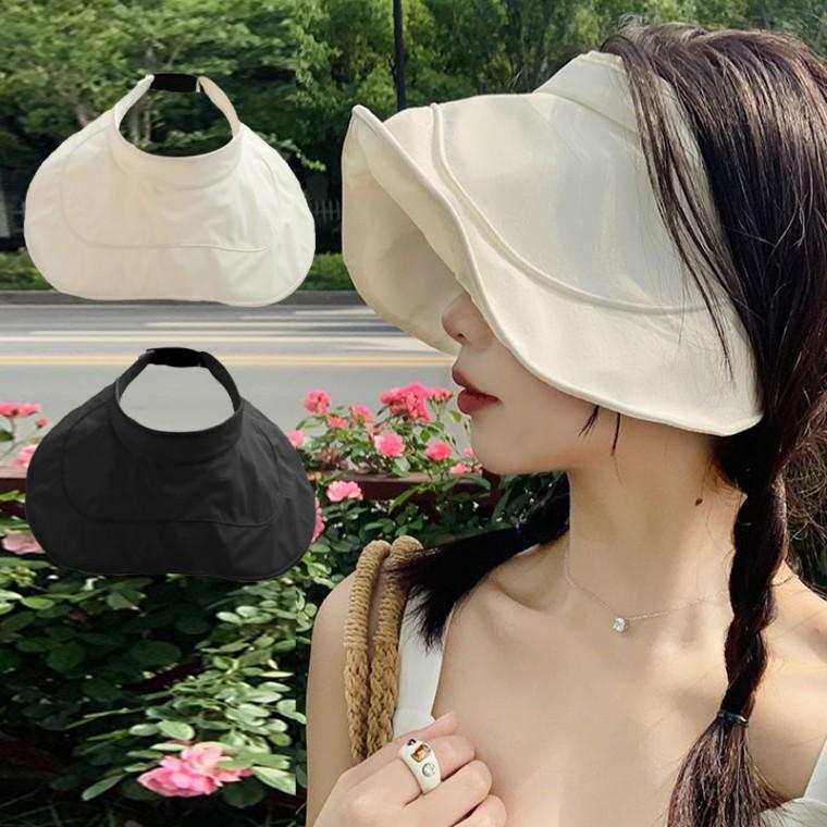 꾸안꾸 여성 벙거지 모자 와이드 여성 여름 모자 나들이 바캉스 베이직모자 빈티지벙거지