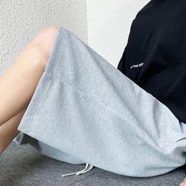 트레이닝 운동 헬스 반 바지 와플 팬츠 여성 그레이 여자 운동복 헬스복 여름 반바지