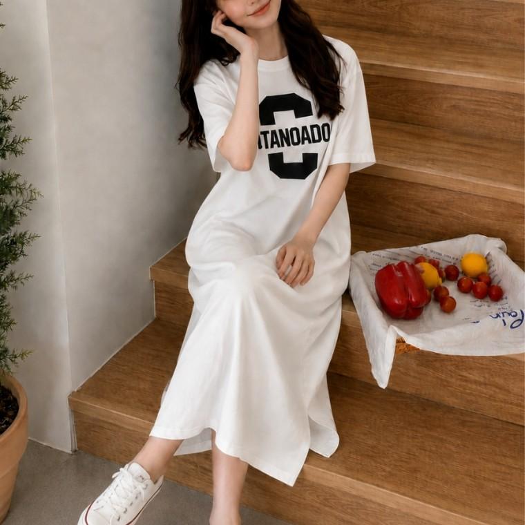 쁘띠엘라 여름 원피스 잠옷 빅사이즈 여성원피스 40대 여자 77사이즈 홈웨어 원피스잠옷임산부 키작녀
