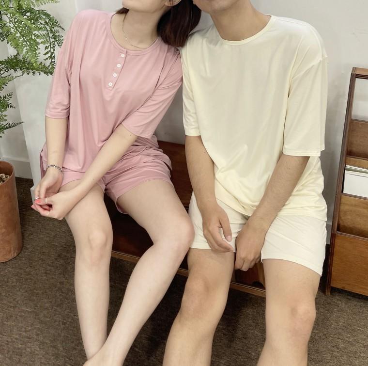 [창고정리] 패밀리 모달 파자마 상하세트 남여 여름 잠옷 홈웨어 4color