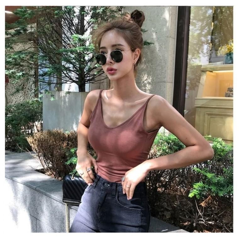 뒷트임 민소매티 여자 끈 티셔츠 티 반팔티 나시 민소매 여름 휴양지