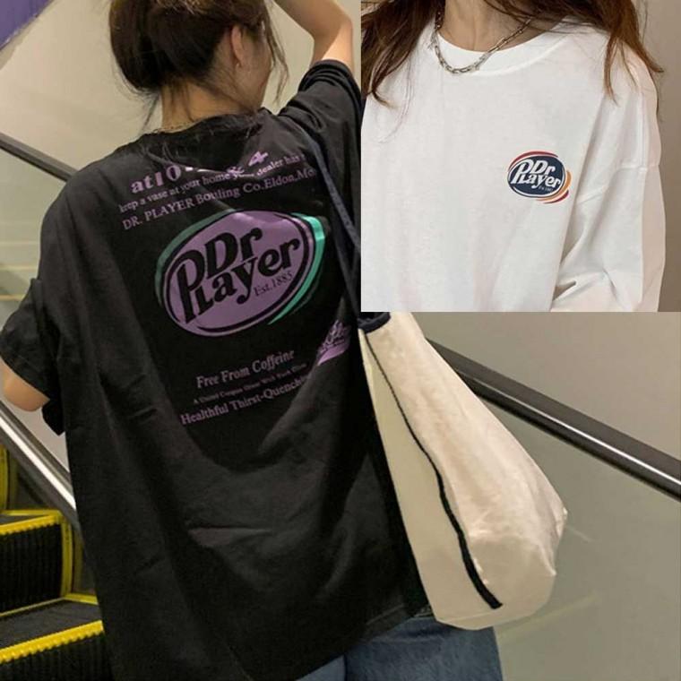 여름면티셔츠 반팔크롭티 앞뒤 박스티 루즈핏티셔츠 여성티셔츠 오버핏 박시핏