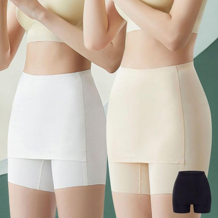 Y존커버 속치마 속바지 팬티 얇은 원피스이너 웨어 커버 속치마 용 여름 y존 여자 심리스 속바지