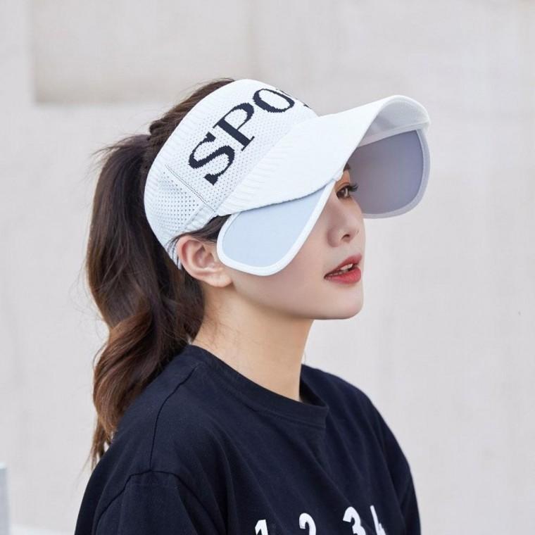 여성용 여름 스포츠 썬캡(화이트)