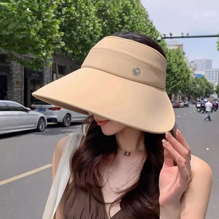 여성선캡 여름 바캉스모자 햇빛가리개 와이드챙