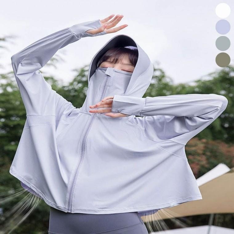 여름 쿨링 바람막이 차단 후드 운동복 자외선 여자