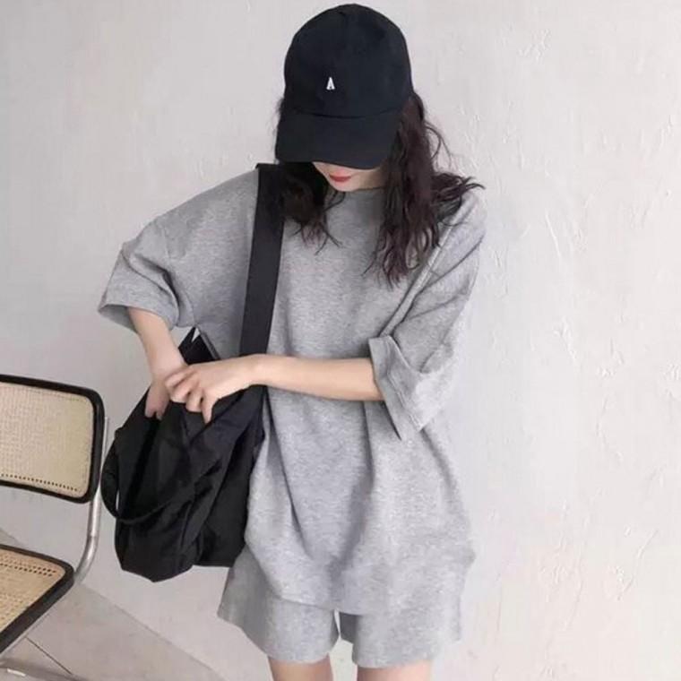 밴딩 여름 세트 여자 반팔 데일리 반바지 트레이닝복
