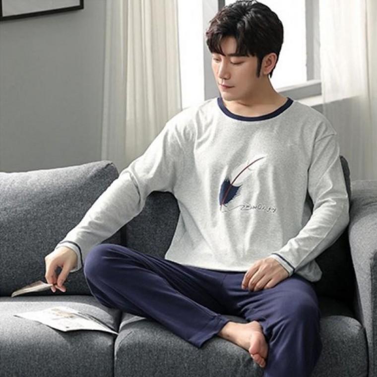 파자마 세트 남성 파자마실 내복 인드림 실내복 홈웨어 잠옷 잠옷세트(L) 웨어 홈 바지