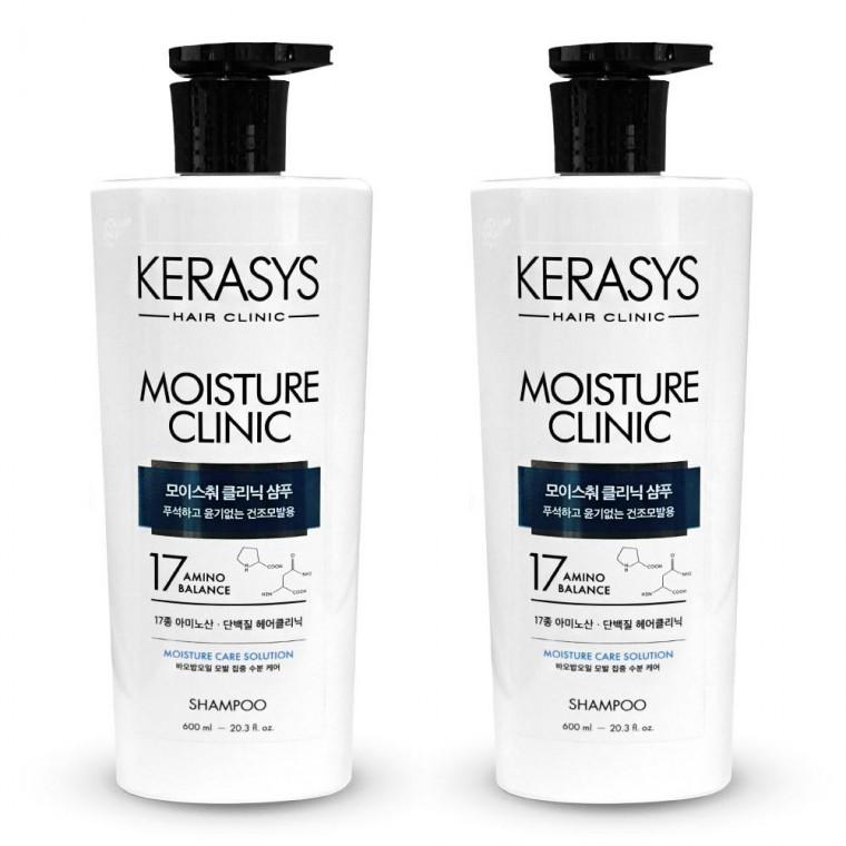 애경 케라시스 모이스춰 클리닉 단백질 수분 케어 샴푸 600ml 2개