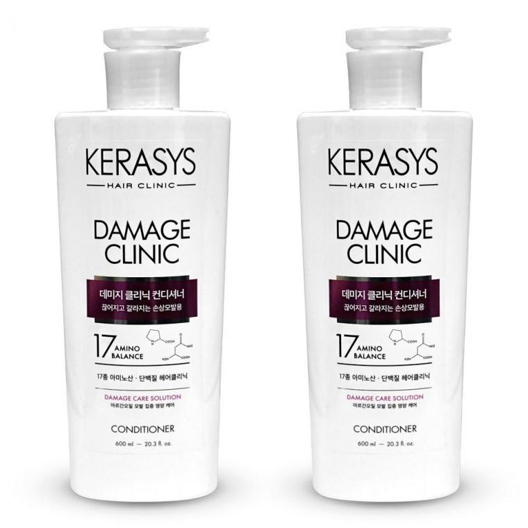 애경 케라시스 데미지 클리닉 단백질 손상 모발 케어 샴푸 600ml 2개