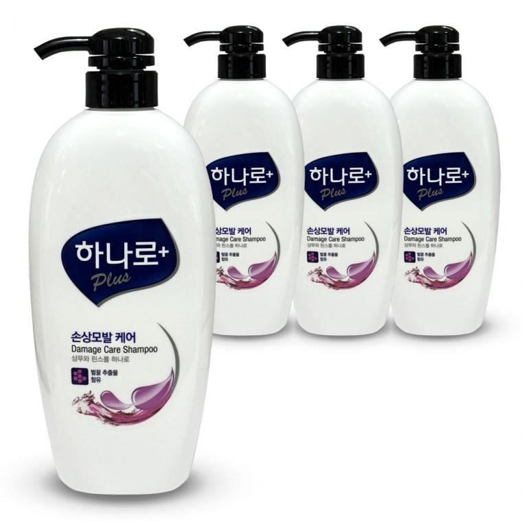 애경 하나로 플러스 손상 모발 케어 샴푸 린스 겸용 680ml 4개
