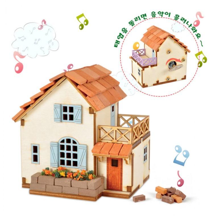 영공방 오르골만들기 DIY 태엽 오르골 알프스 집 만들기 (YM949)