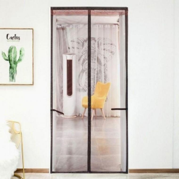 현관문 자석 모기장 방충망 심플 방문 모기장 90x210cm 사각 탈부착