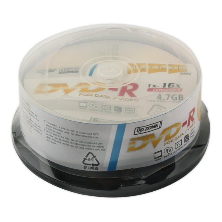 DD ZONE dvdr 공dvdr DVD-R 16X 4.7GB 25P (케이크)