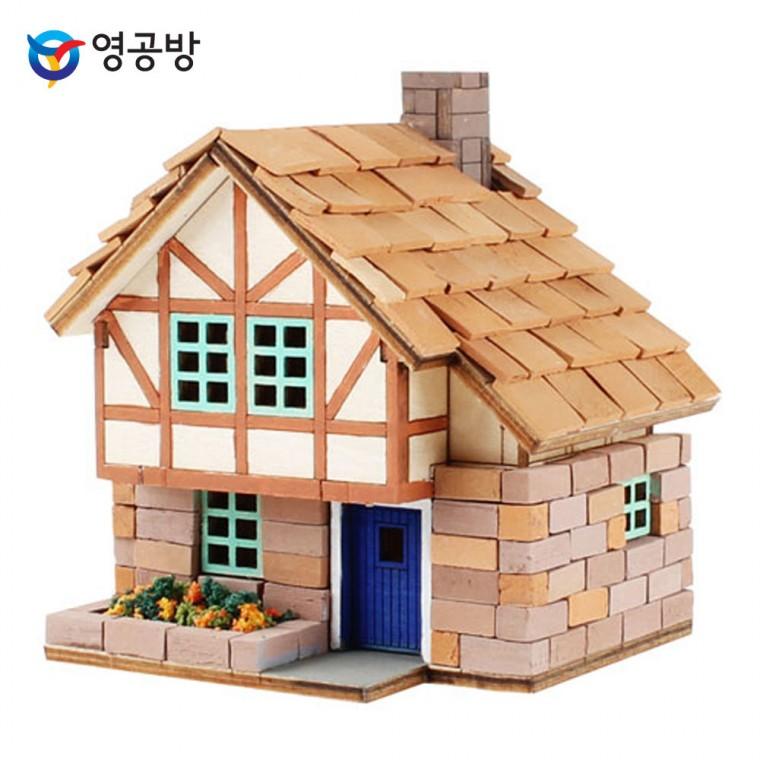 영공방 미니 벽돌 목조주택2 (CM998)