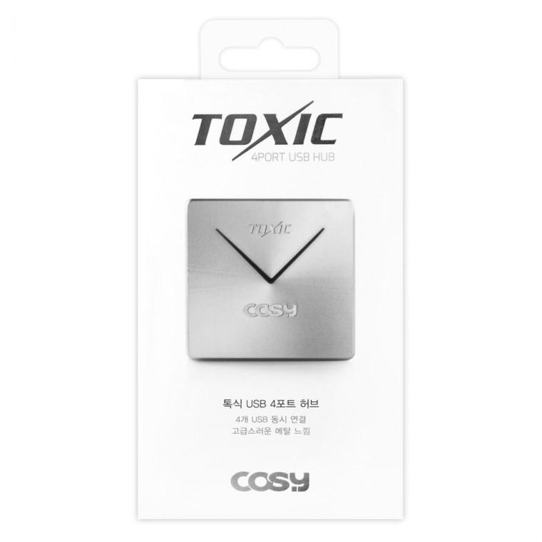 COSY 멀티허브 usb허브 톡식 4포트 USB 허브 (실버)