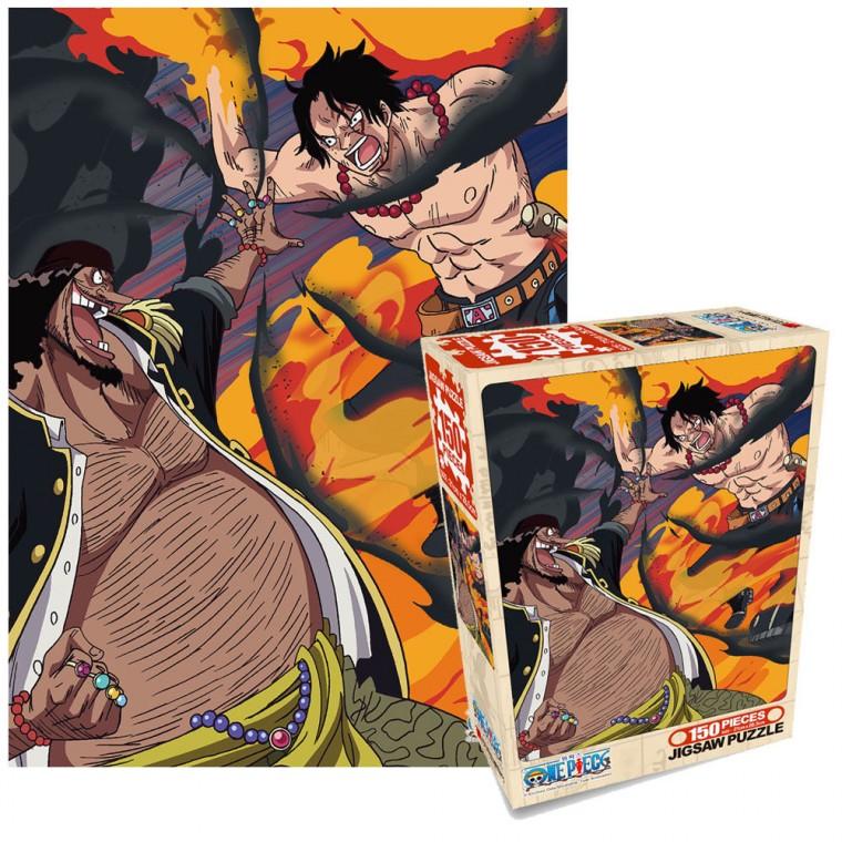 학산문화사 원피스 직소퍼즐 150pcs (불주먹 에이스 VS 검은수염)