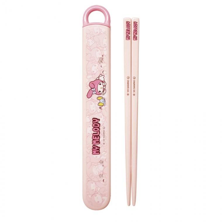 스케이터 젓가락세트 마이멜로디 숨바꼭질 슬라이드 젓가락 16.5cm