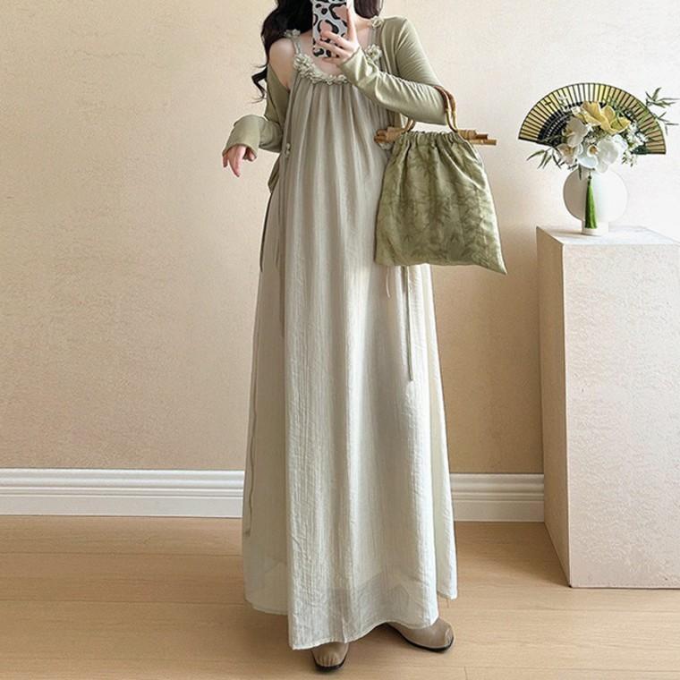 맘콩 원피스임부복 임산부원피스 여름임부복 임산부옷 임부원피스 임산부치마 만삭원피스 그린